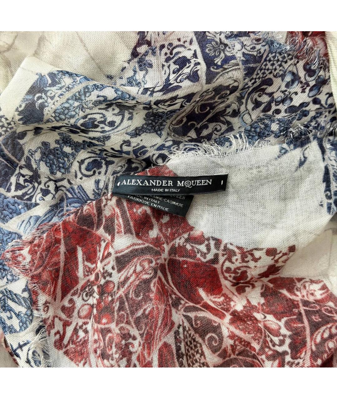 ALEXANDER MCQUEEN Мульти кашемировый шарф, фото 3