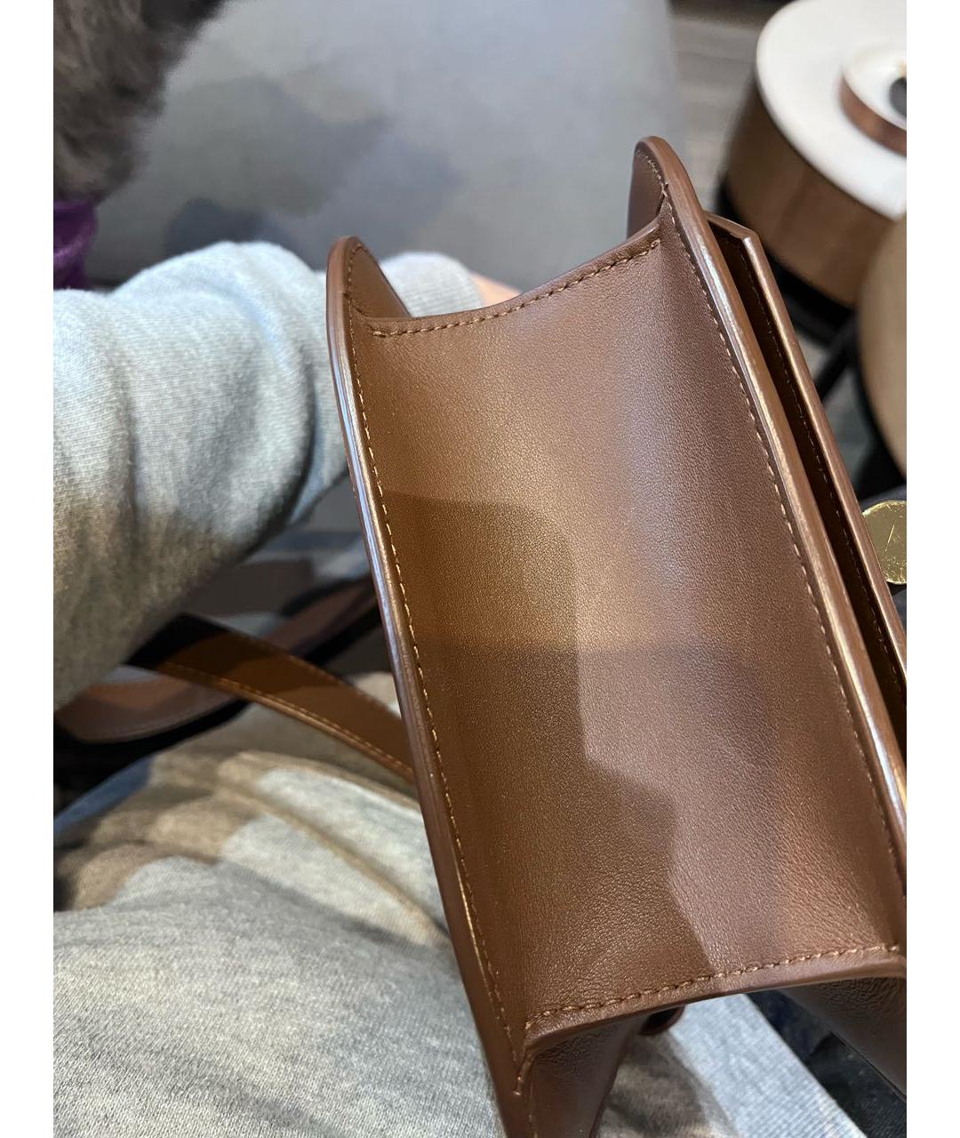 TOM FORD Коричневая кожаная сумка через плечо, фото 6