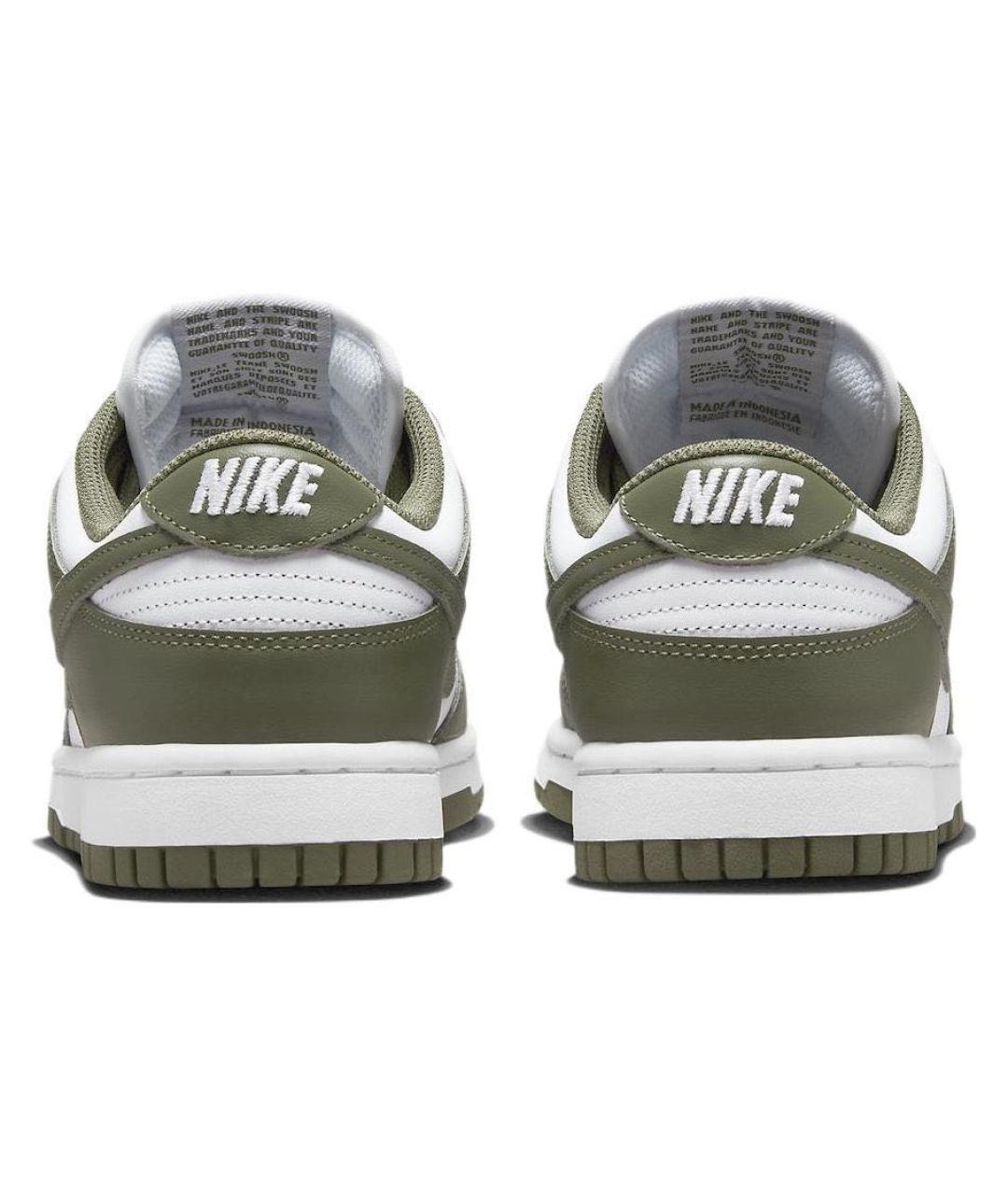 NIKE Хаки кожаные кроссовки, фото 3