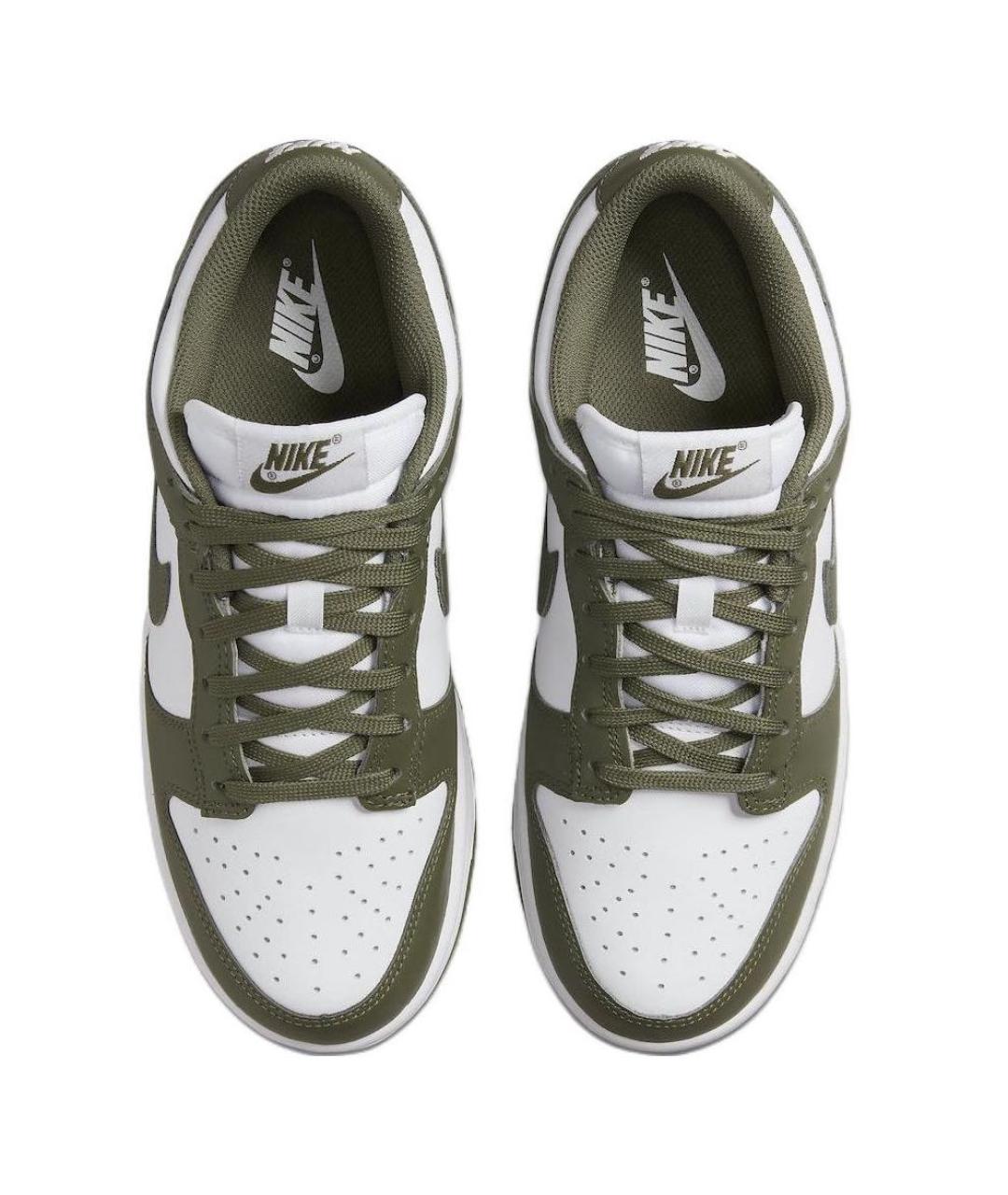 NIKE Хаки кожаные кроссовки, фото 7