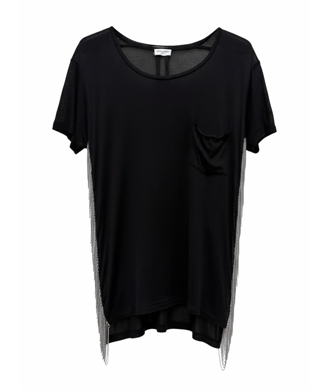 SAINT LAURENT Черная футболка, фото 1