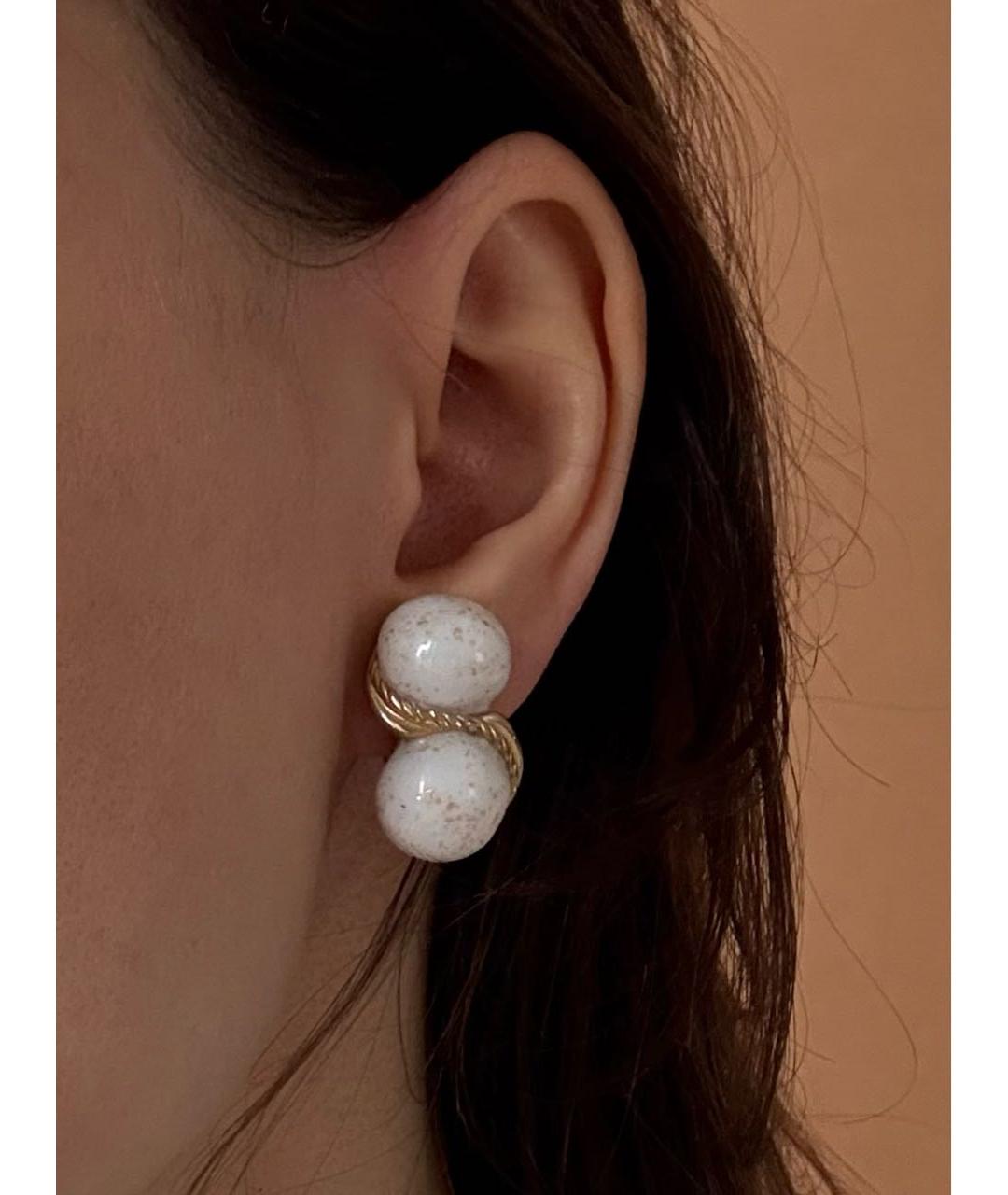 GIVENCHY Золотые металлические клипсы, фото 6