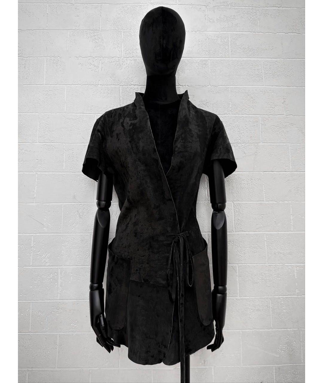 ANN DEMEULEMEESTER Черный жакет/пиджак, фото 4