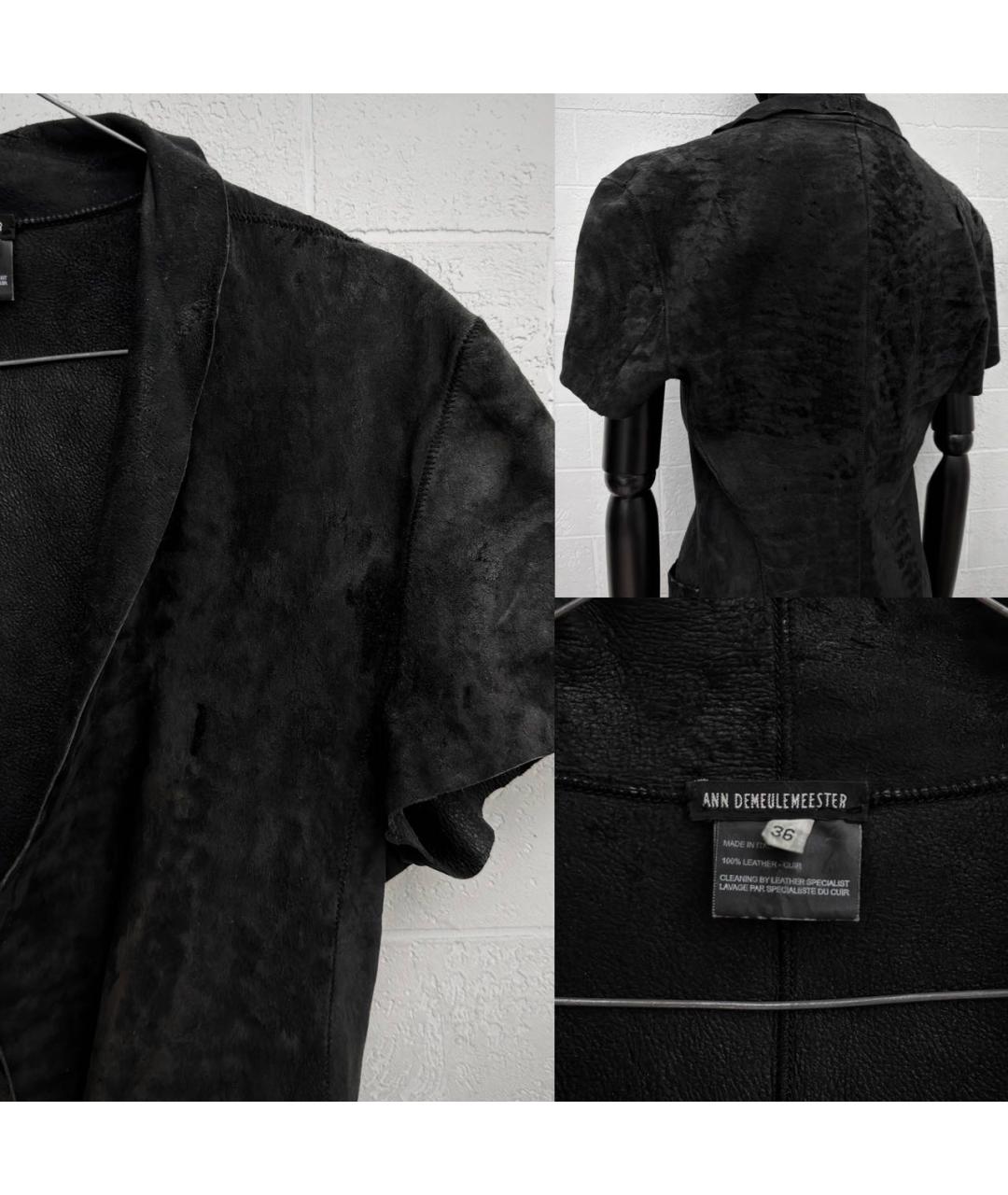 ANN DEMEULEMEESTER Черный жакет/пиджак, фото 3