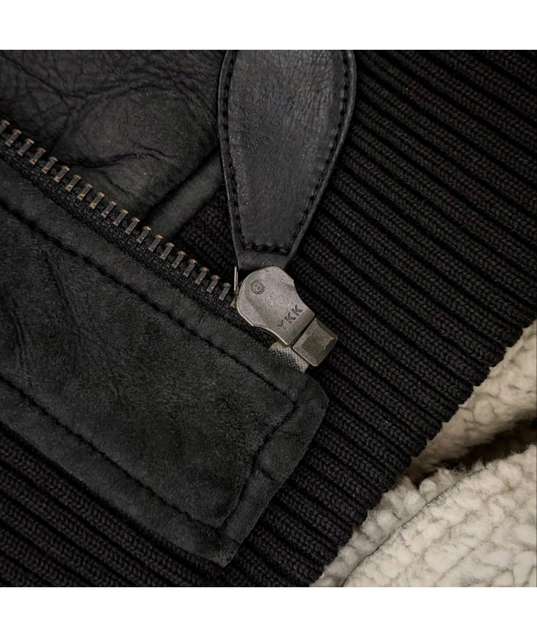 MAISON MARGIELA Темно-синяя дубленка/шуба, фото 6