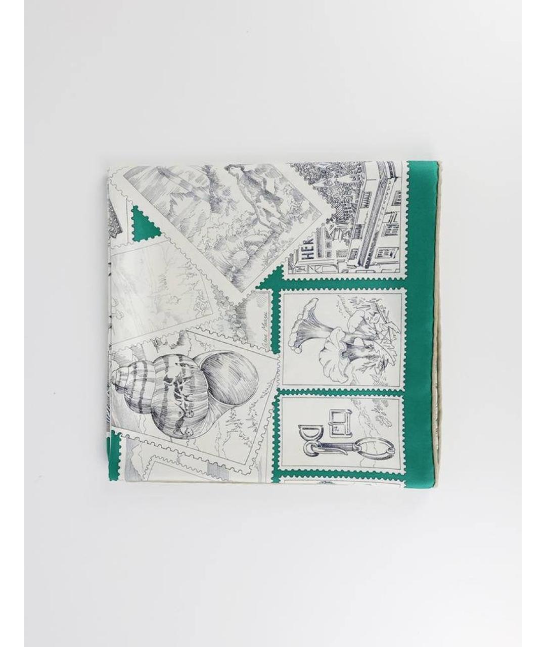 HERMES Мульти шелковый платок, фото 2