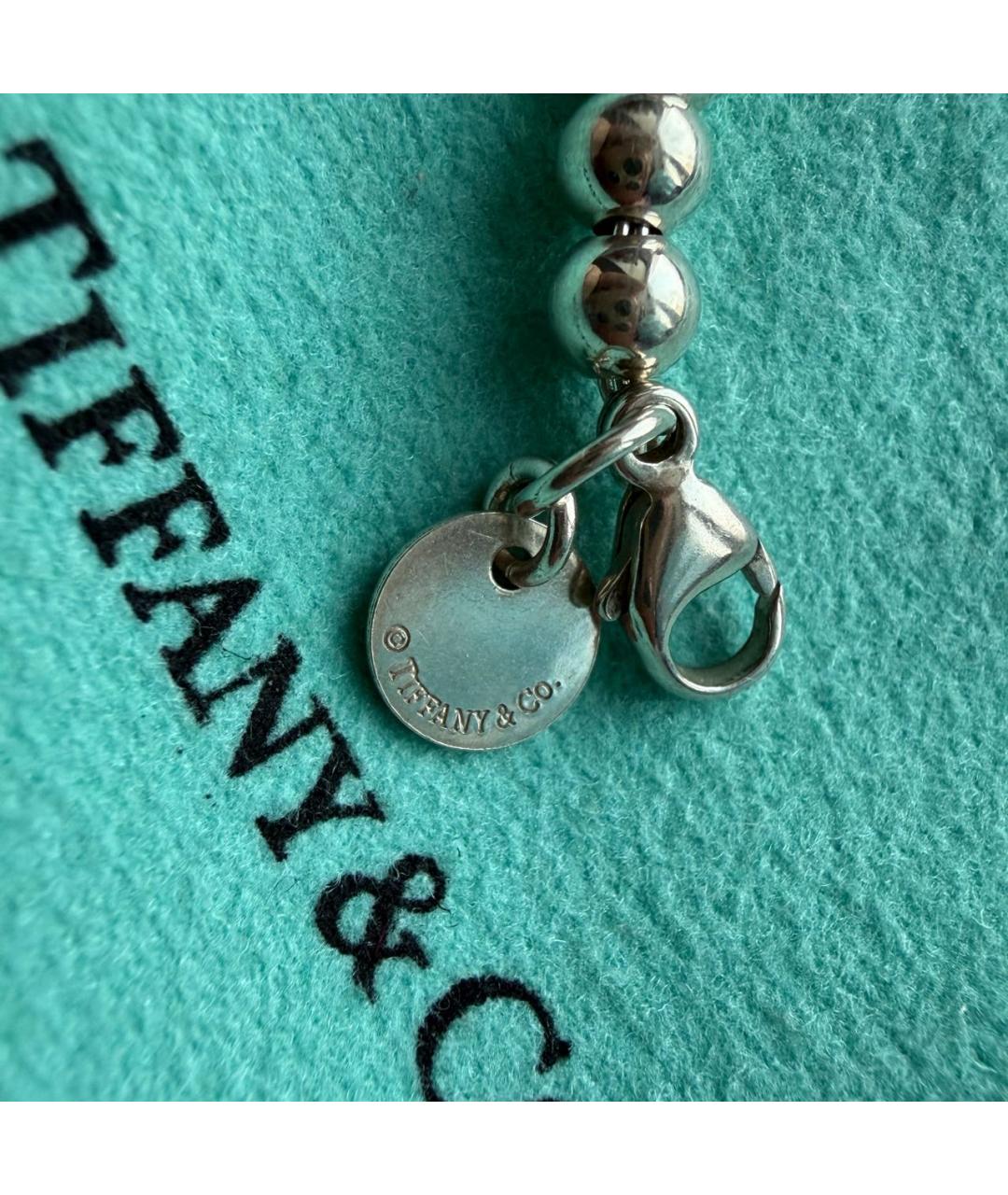 TIFFANY&CO Розовый серебряный браслет, фото 6