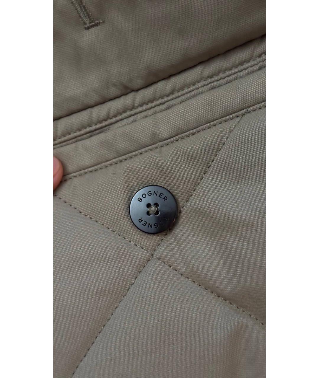 BOGNER Бежевая полиэстеровая куртка, фото 4