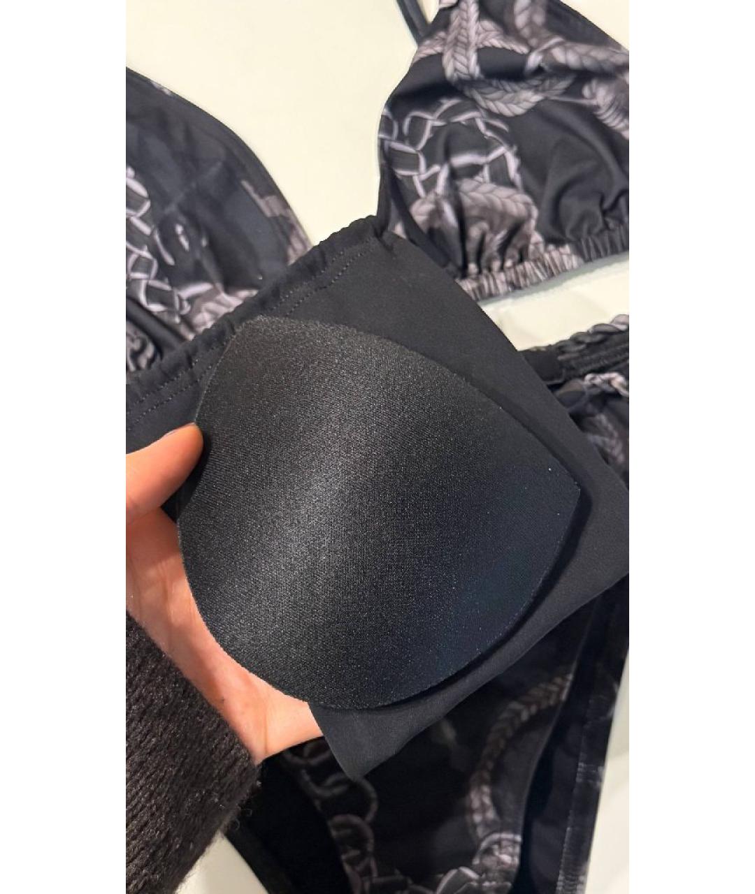 HERMES Черный полиамидовый купальник, фото 3