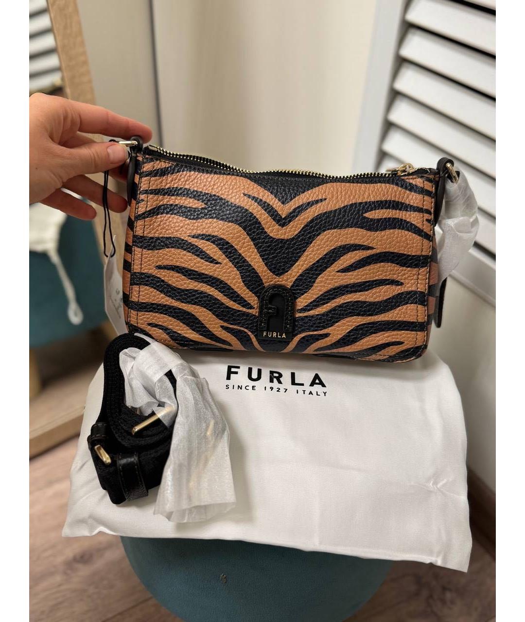 FURLA Мульти кожаная сумка через плечо, фото 2