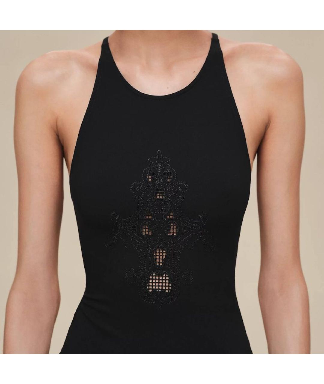 HERMES Черный полиамидовый купальник, фото 4