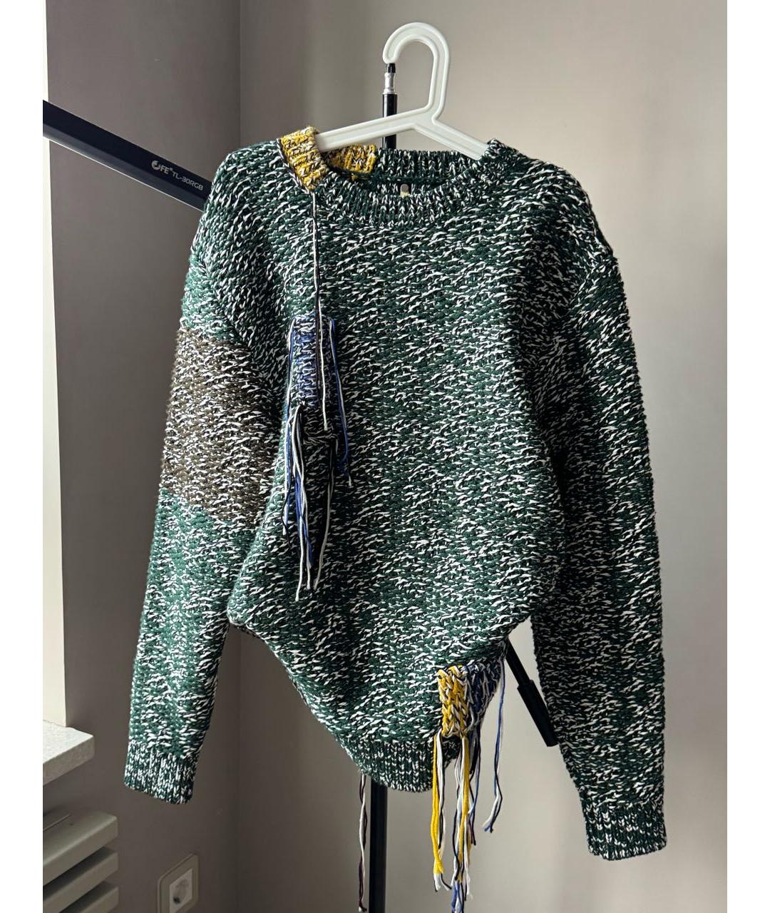 OAMC Зеленый шерстяной джемпер / свитер, фото 9