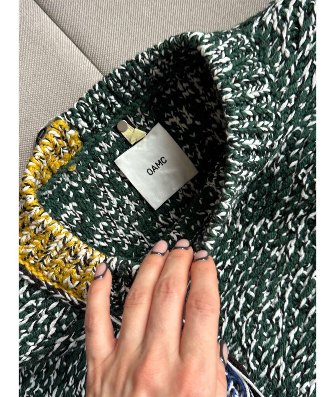 OAMC Зеленый шерстяной джемпер / свитер, фото 3