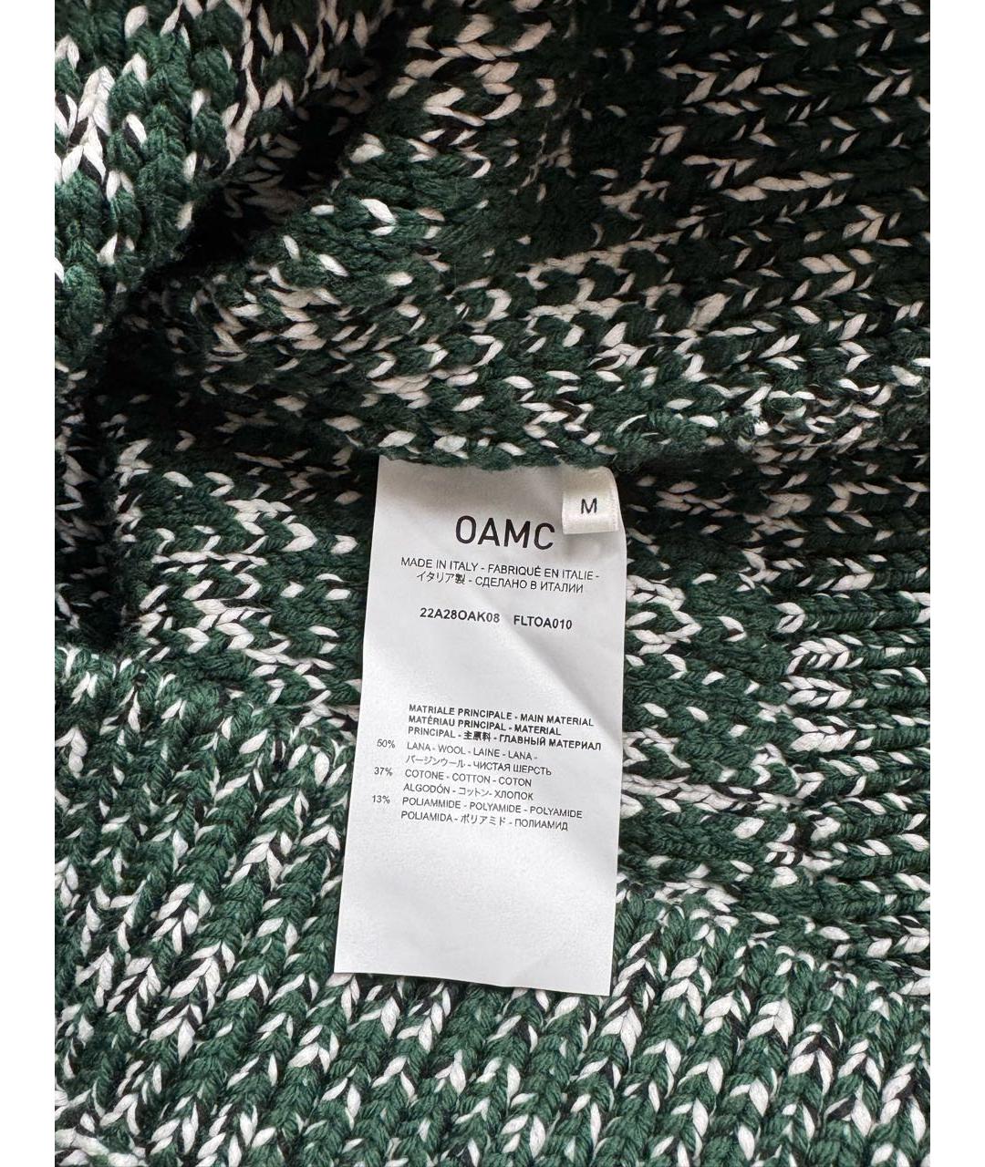 OAMC Зеленый шерстяной джемпер / свитер, фото 2