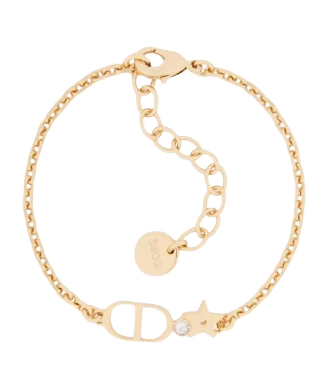 CHRISTIAN DIOR Золотой металлический браслет, фото 1