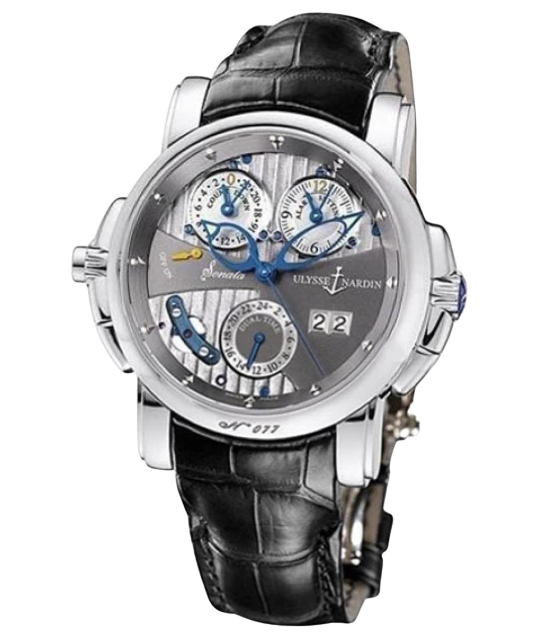 Ulysse Nardin Серые часы из белого золота, фото 1