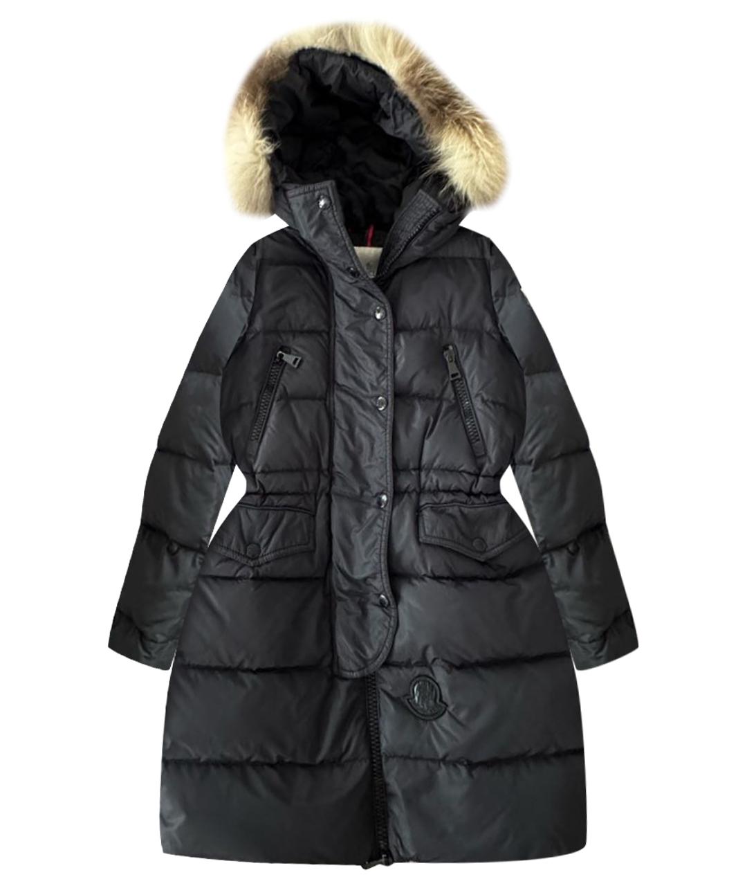 MONCLER Темно-синий пуховик, фото 1