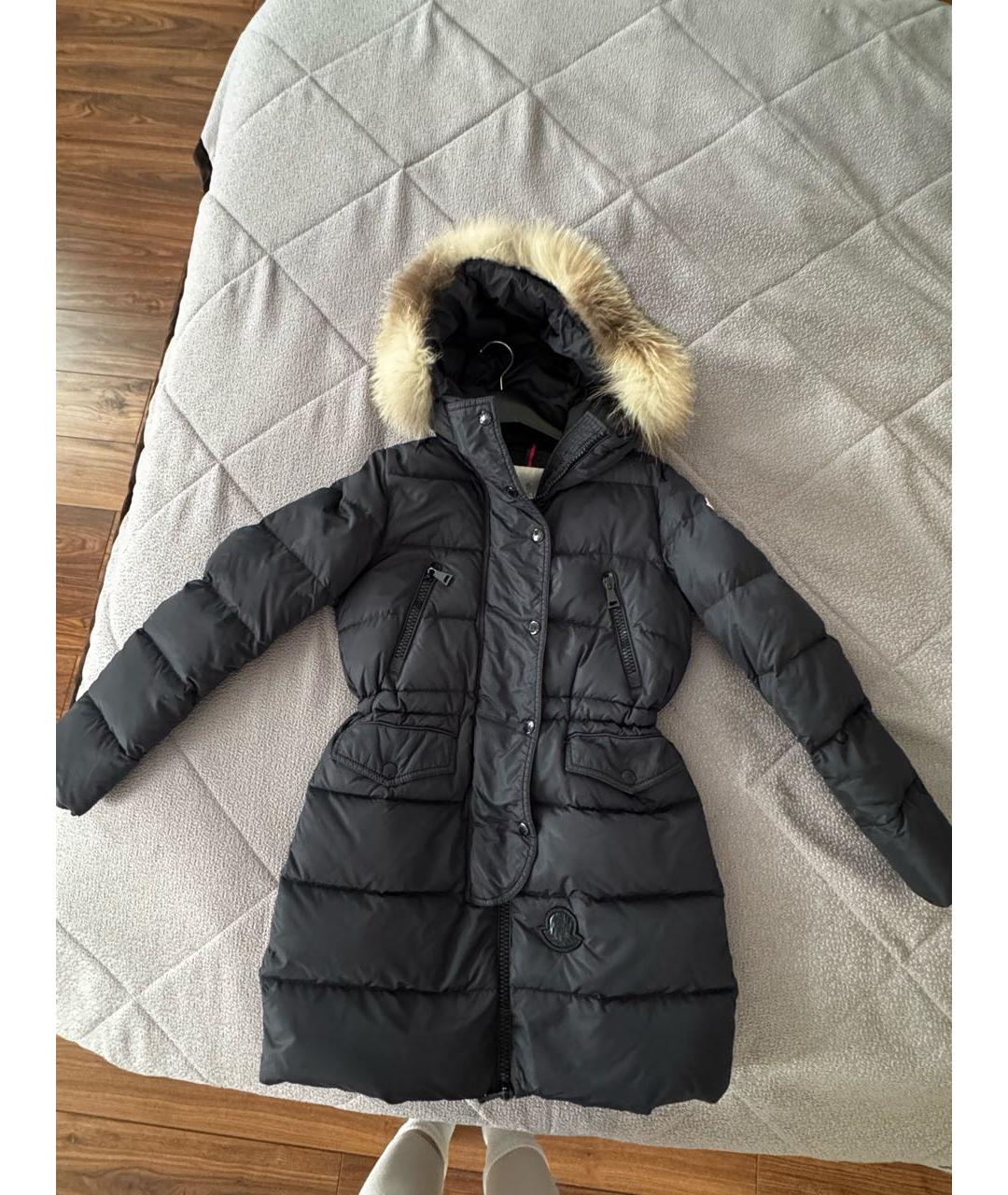 MONCLER Темно-синий пуховик, фото 5