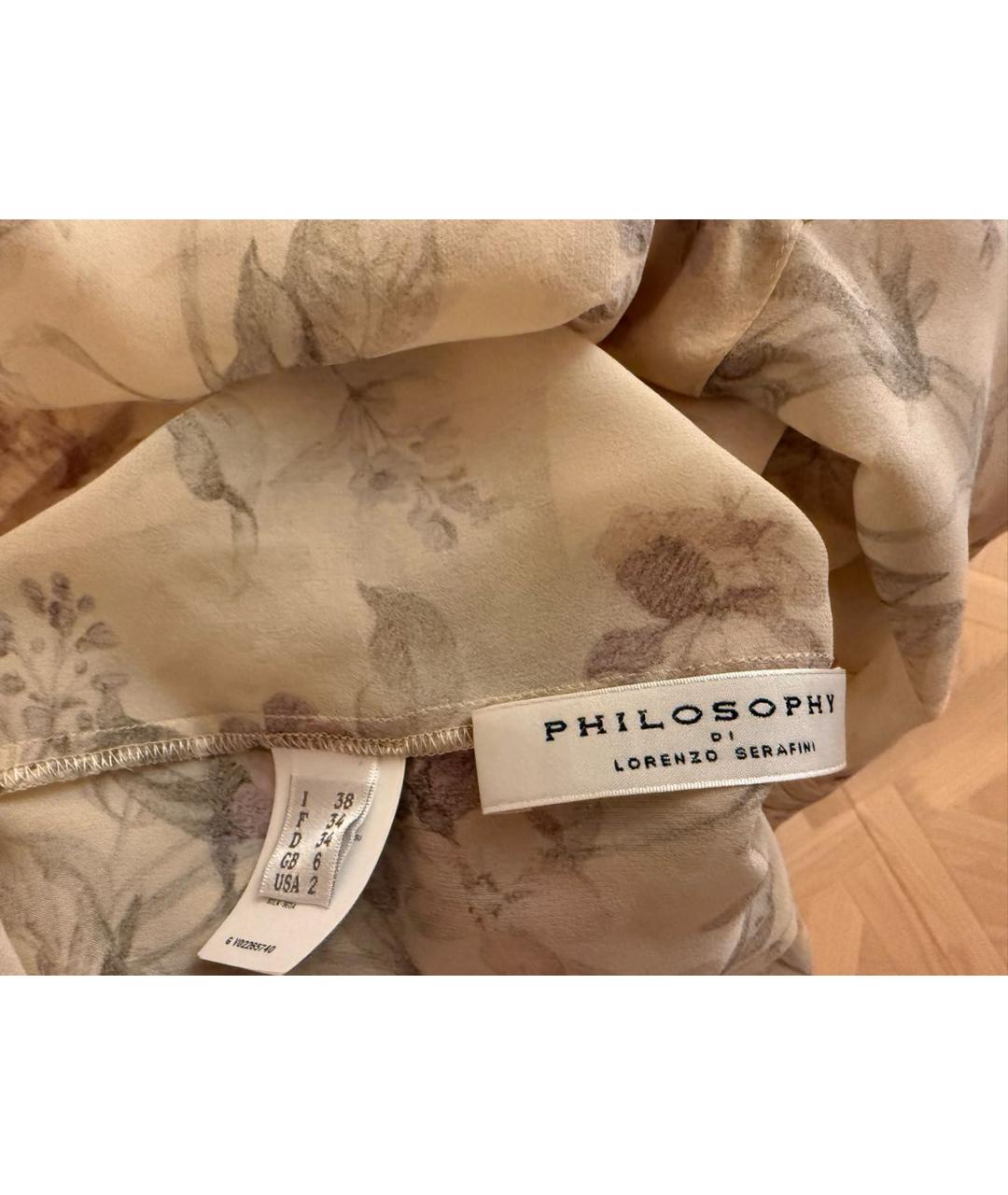 PHILOSOPHY DI LORENZO SERAFINI Мульти шифоновая блузы, фото 3