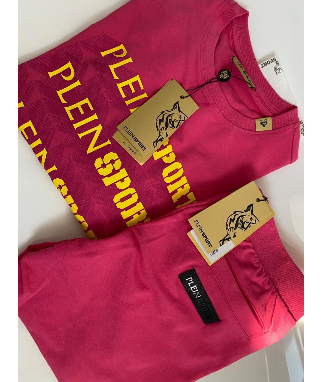 PLEIN SPORT Розовый хлопковый спортивные костюмы, фото 5