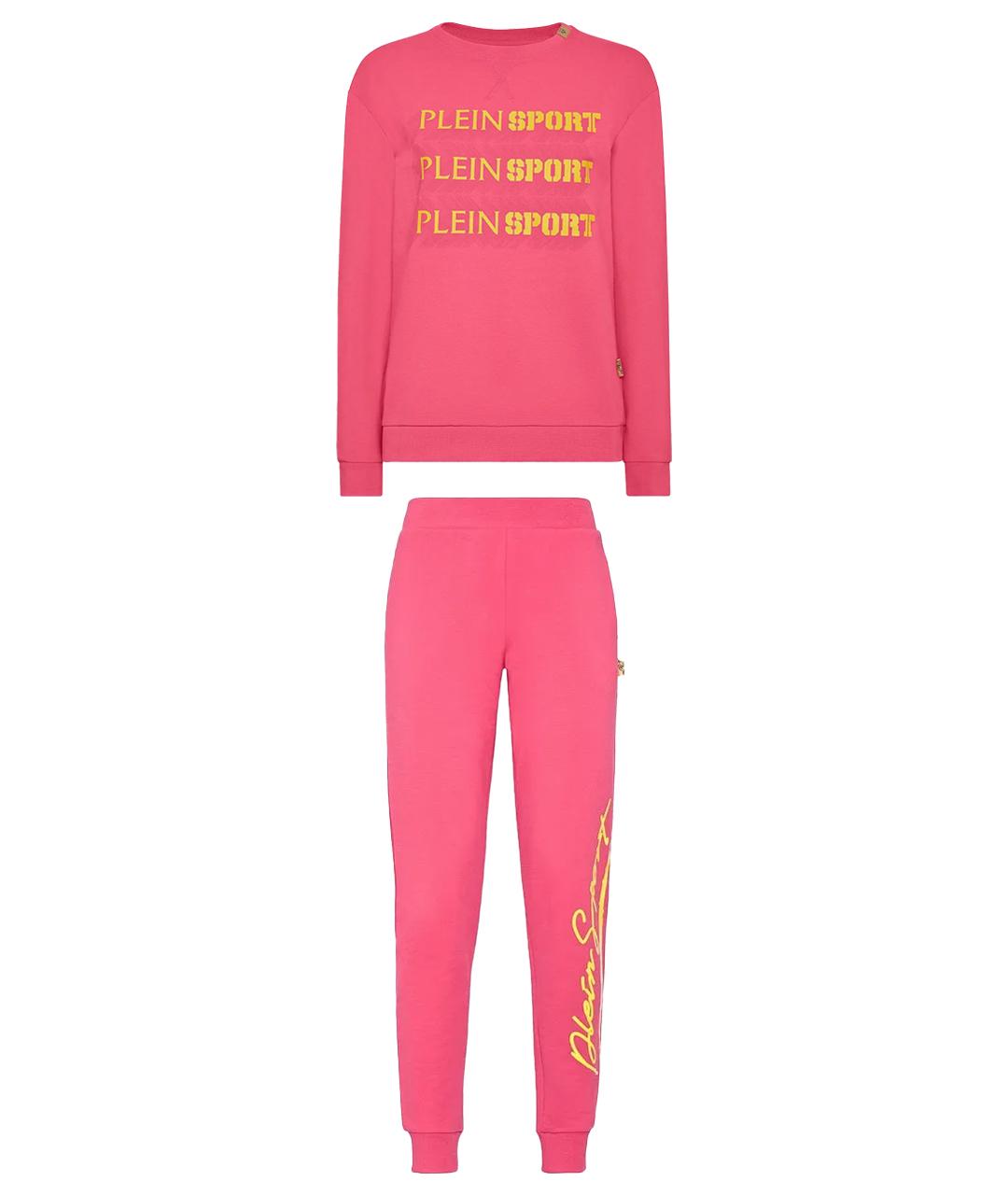 PLEIN SPORT Розовый хлопковый спортивные костюмы, фото 1