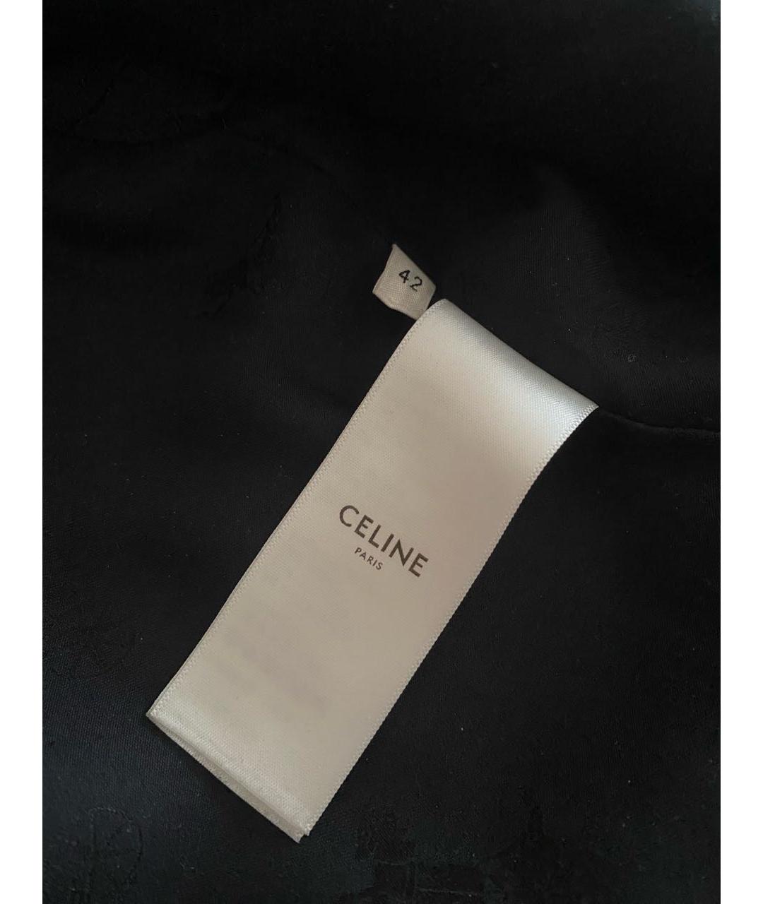 CELINE Черная твидовая куртка, фото 6