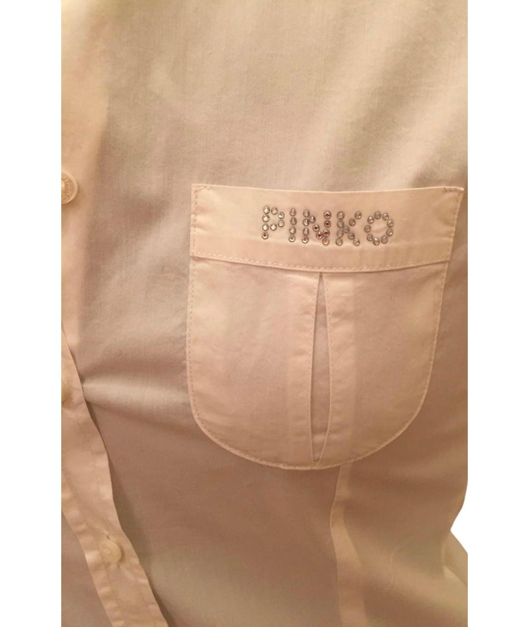 PINKO Белая хлопковая рубашка/блузка, фото 2