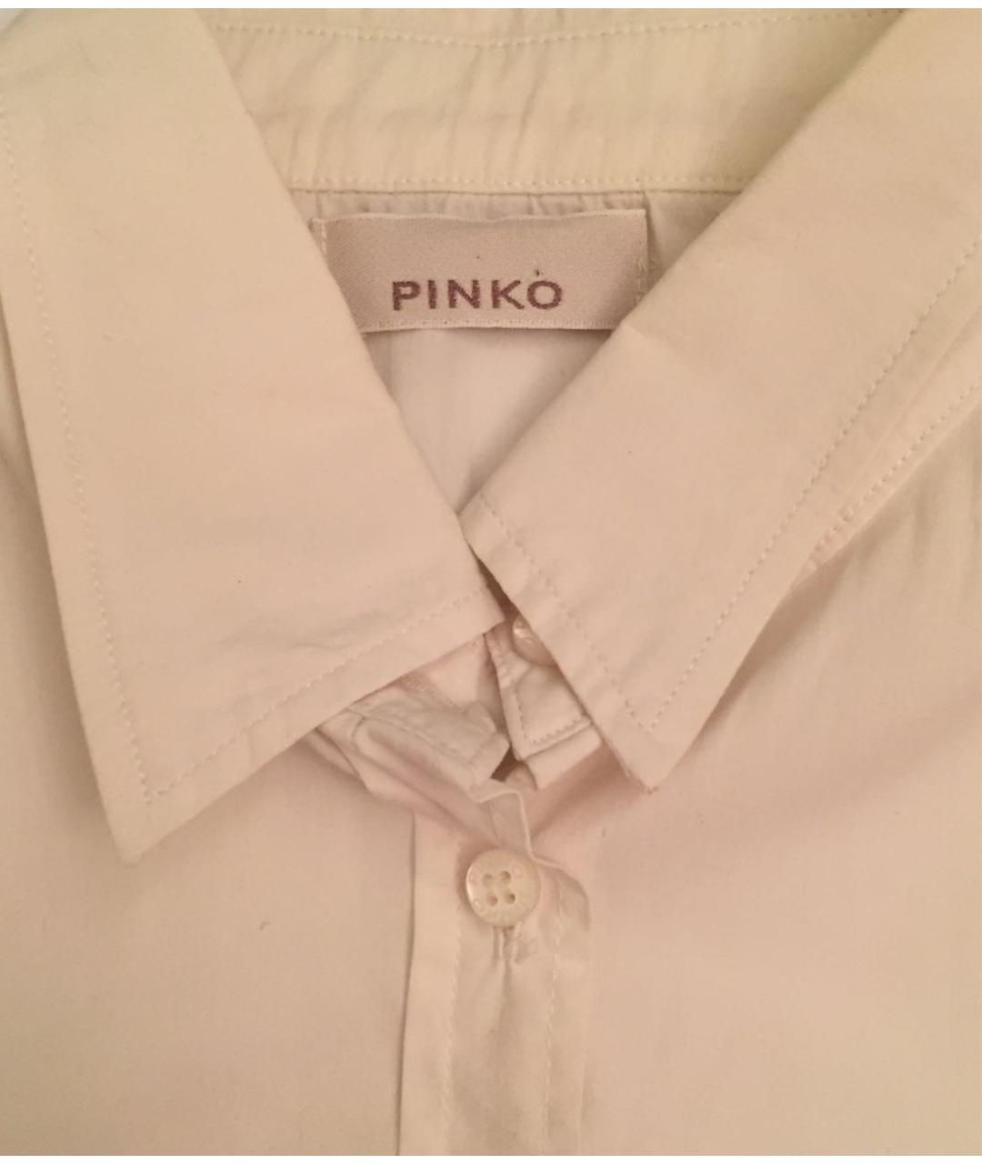 PINKO Белая хлопковая рубашка/блузка, фото 3