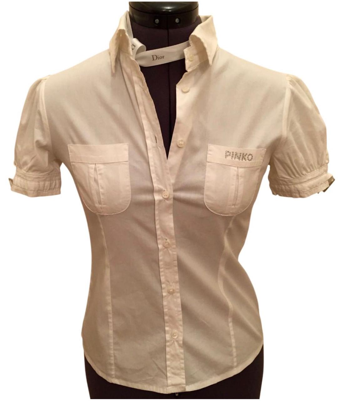 PINKO Белая хлопковая рубашка/блузка, фото 6