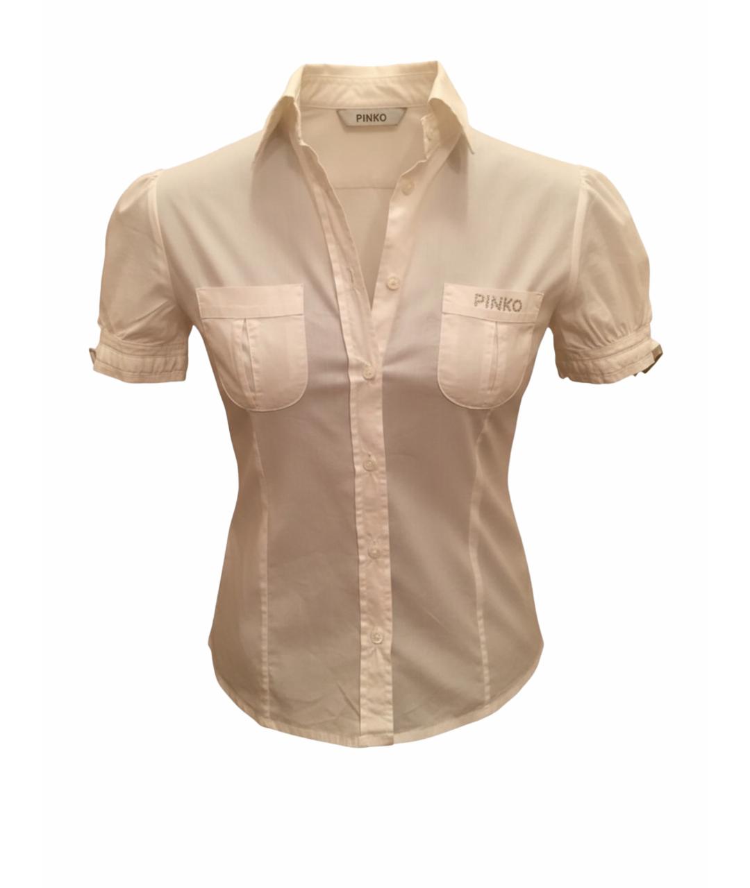 PINKO Белая хлопковая рубашка/блузка, фото 1