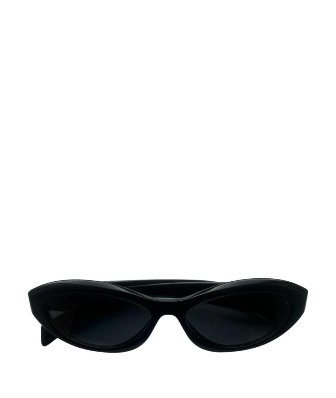 PRADA Черные пластиковые солнцезащитные очки, фото 1