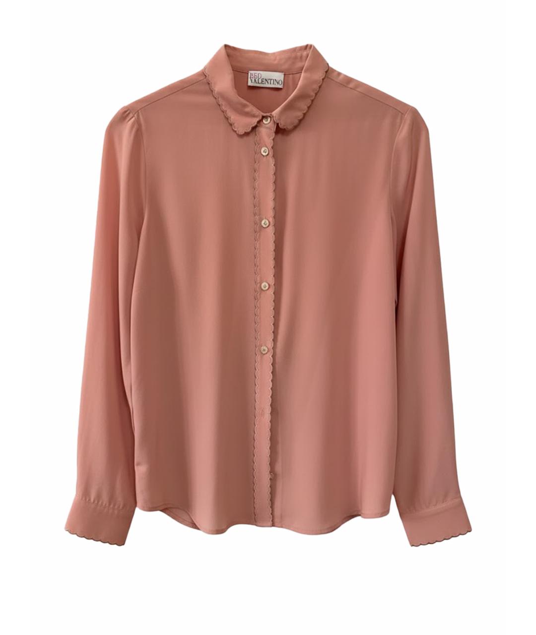 RED VALENTINO Розовая шифоновая блузы, фото 1