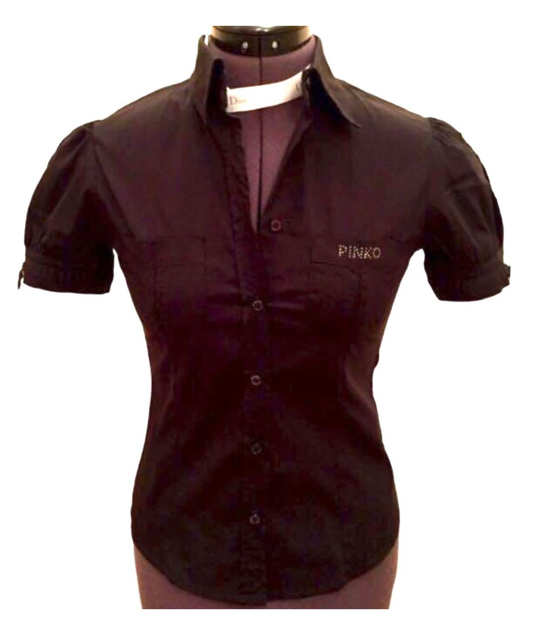 PINKO Черная хлопковая рубашка/блузка, фото 8