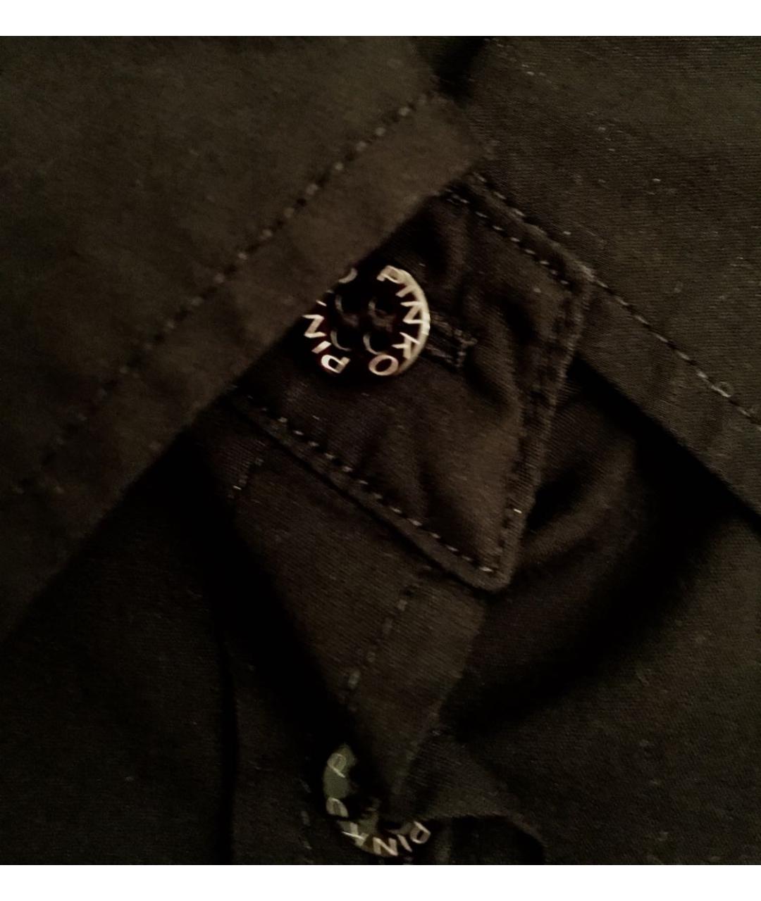 PINKO Черная хлопковая рубашка/блузка, фото 3