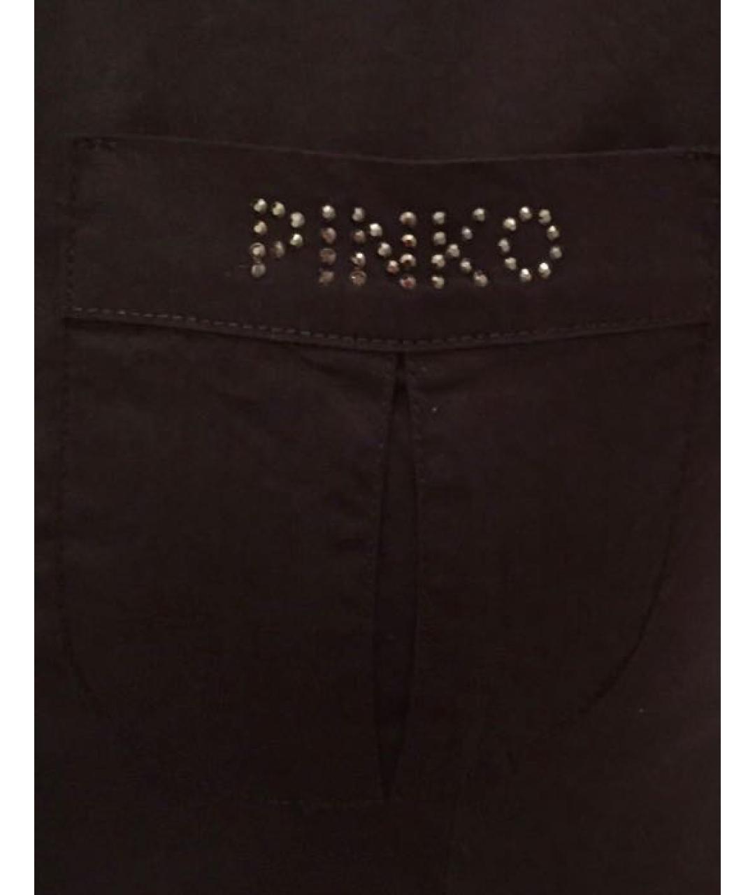 PINKO Черная хлопковая рубашка/блузка, фото 2