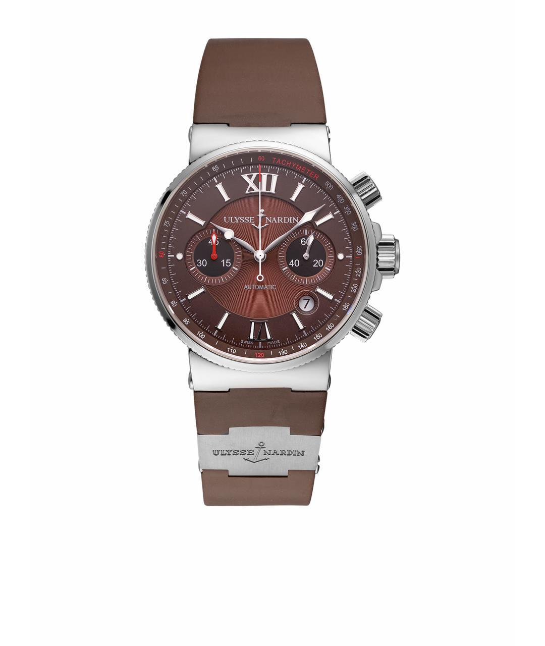 Ulysse Nardin Коричневые металлические часы, фото 1