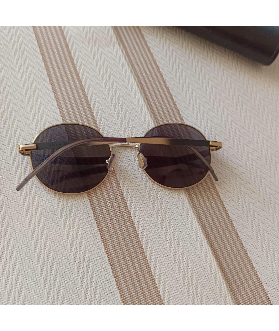 HUGO BOSS Черные металлические солнцезащитные очки, фото 9