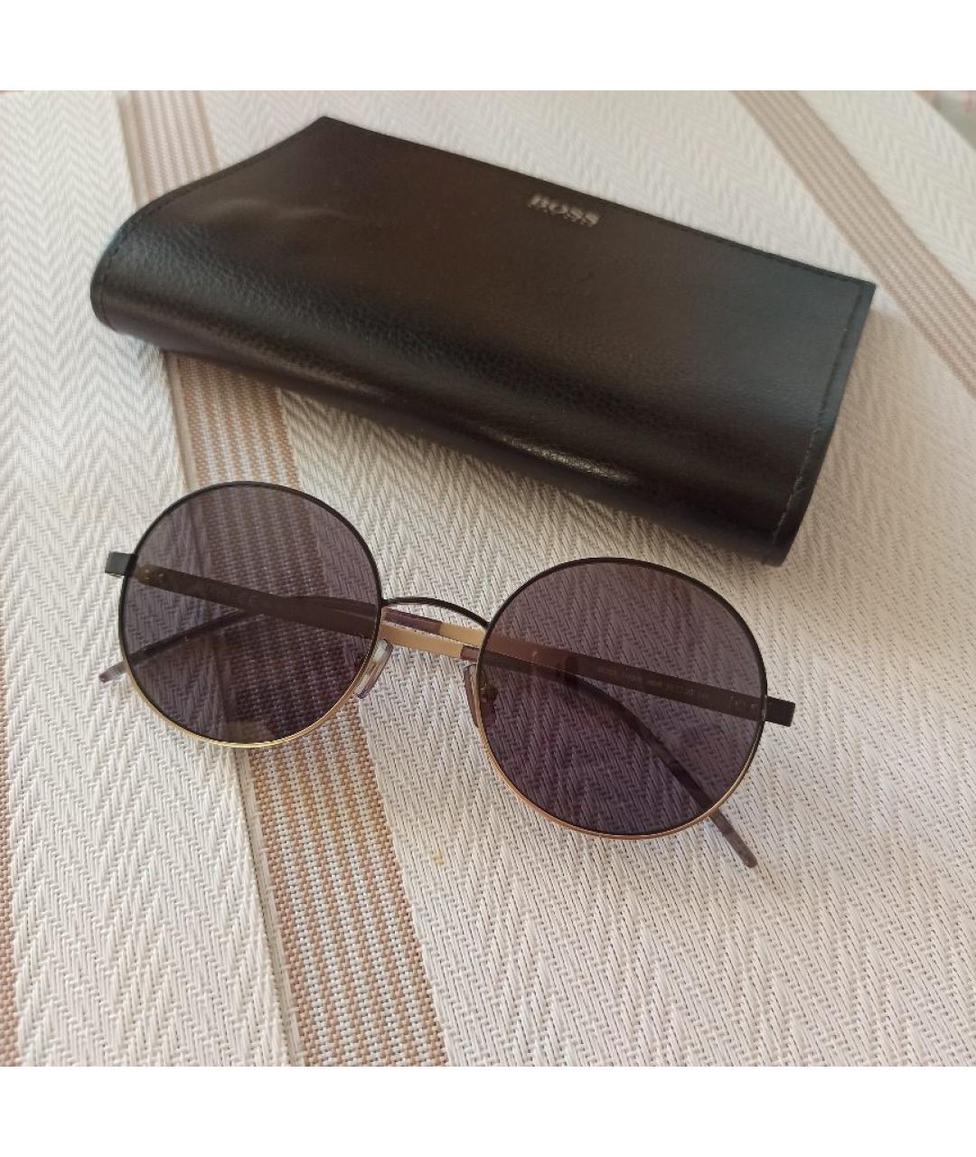 HUGO BOSS Черные металлические солнцезащитные очки, фото 4