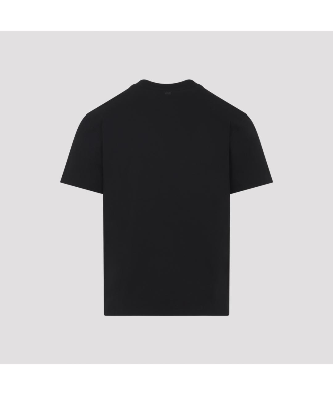 Ami Paris Синяя хлопковая футболка, фото 3