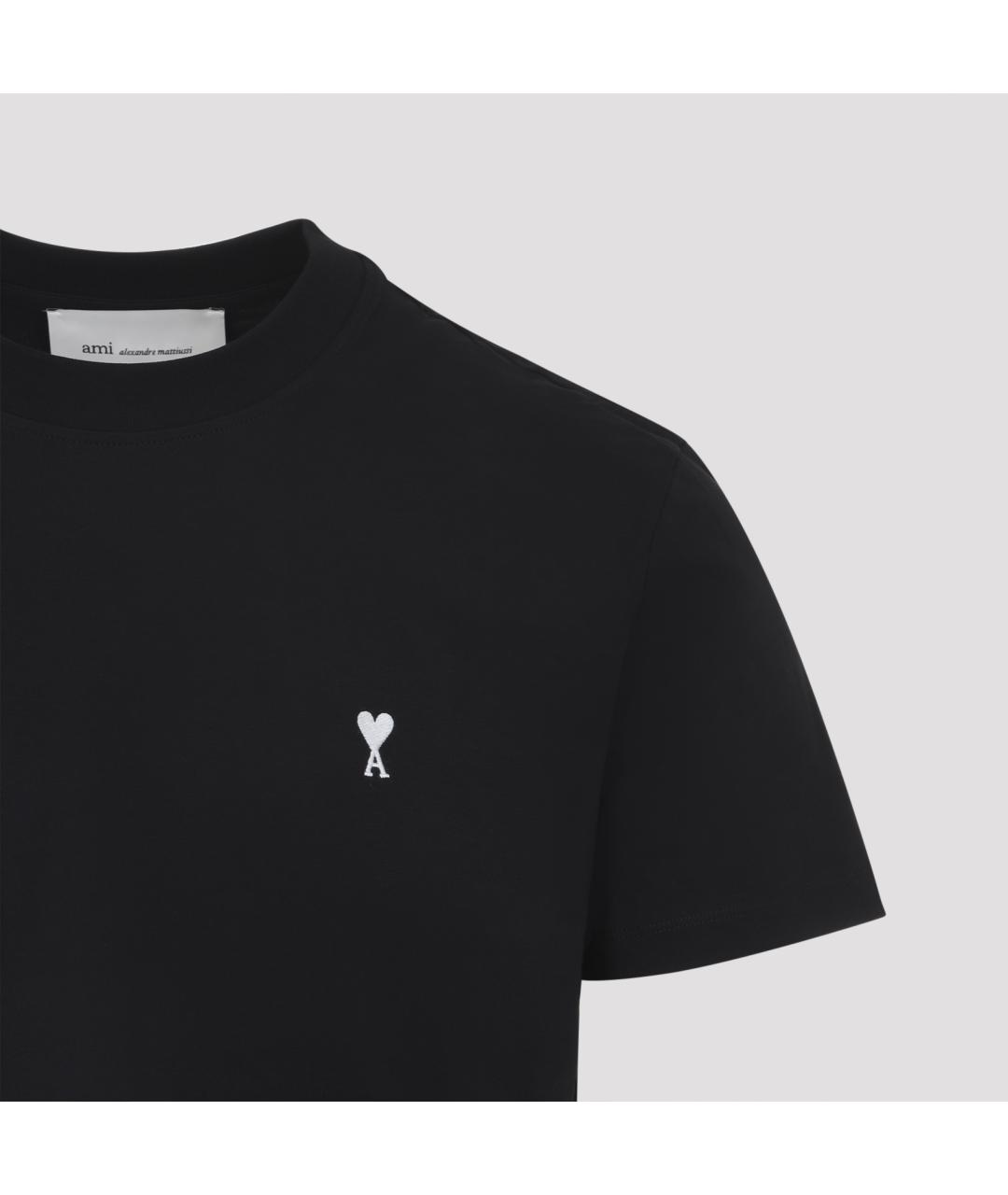 Ami Paris Синяя хлопковая футболка, фото 4