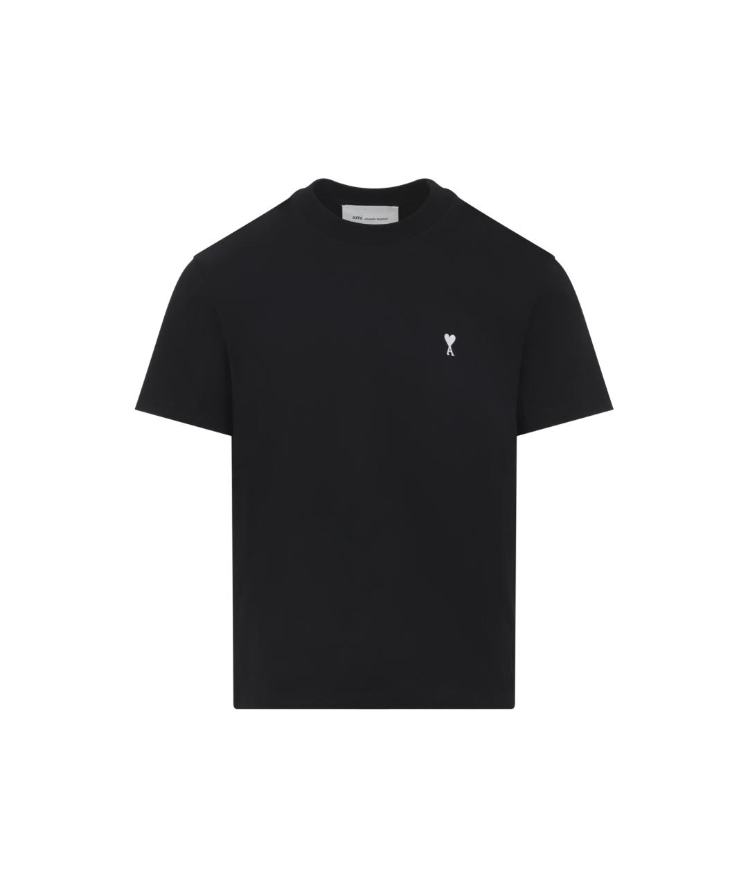 Ami Paris Синяя хлопковая футболка, фото 1