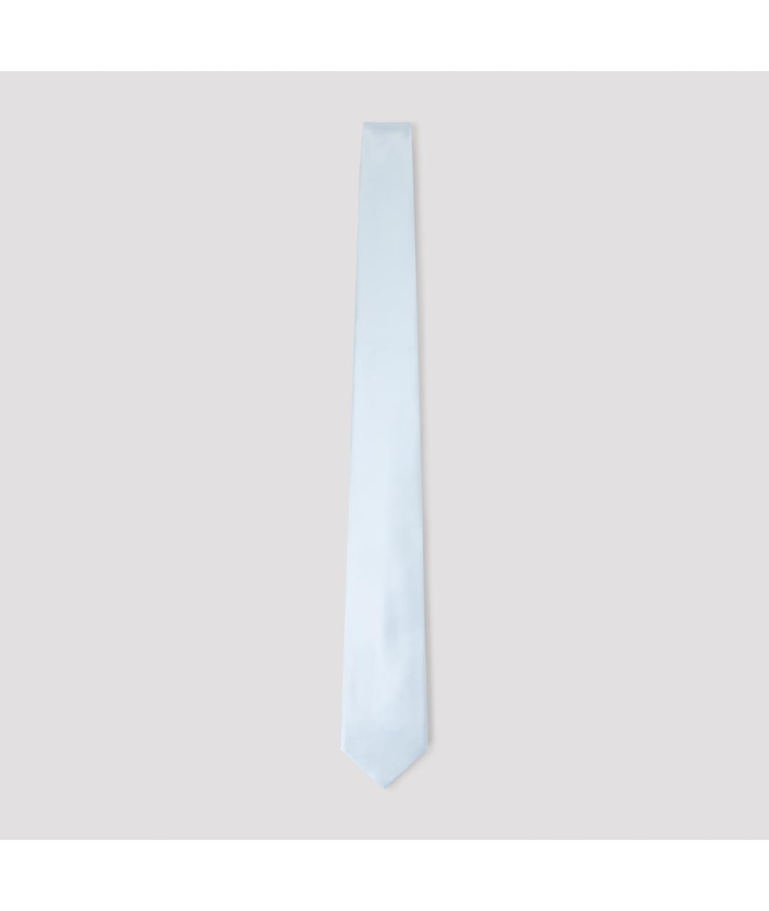 BRIONI Голубой шелковый галстук, фото 2