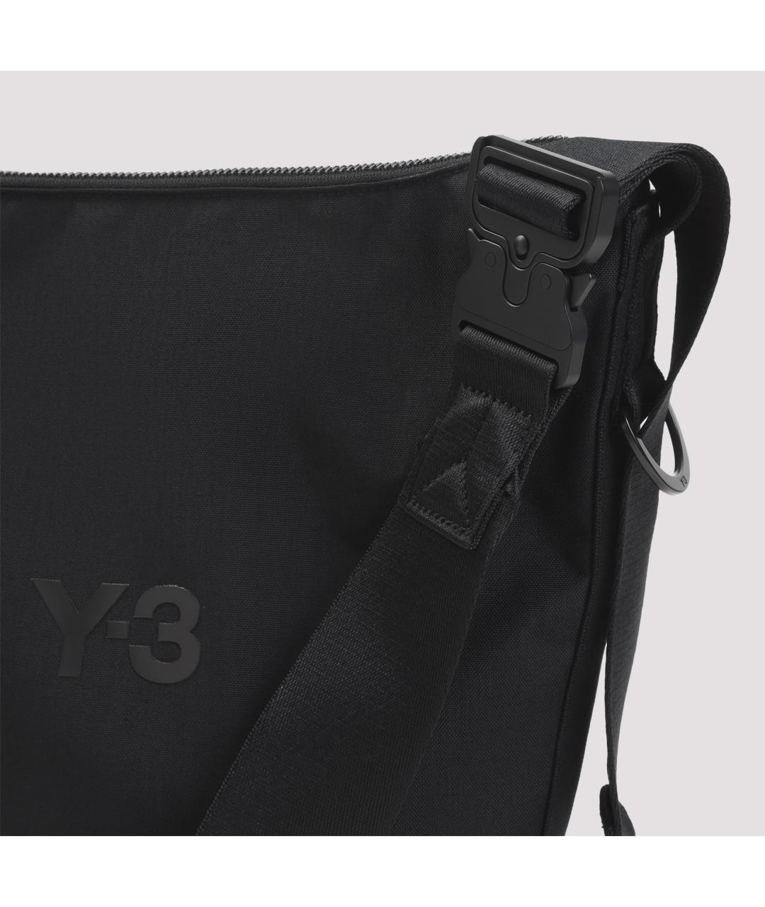 Y-3 Черная сумка на плечо, фото 4