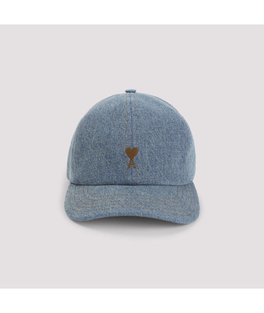 Ami Paris Голубая хлопковая кепка/бейсболка, фото 2