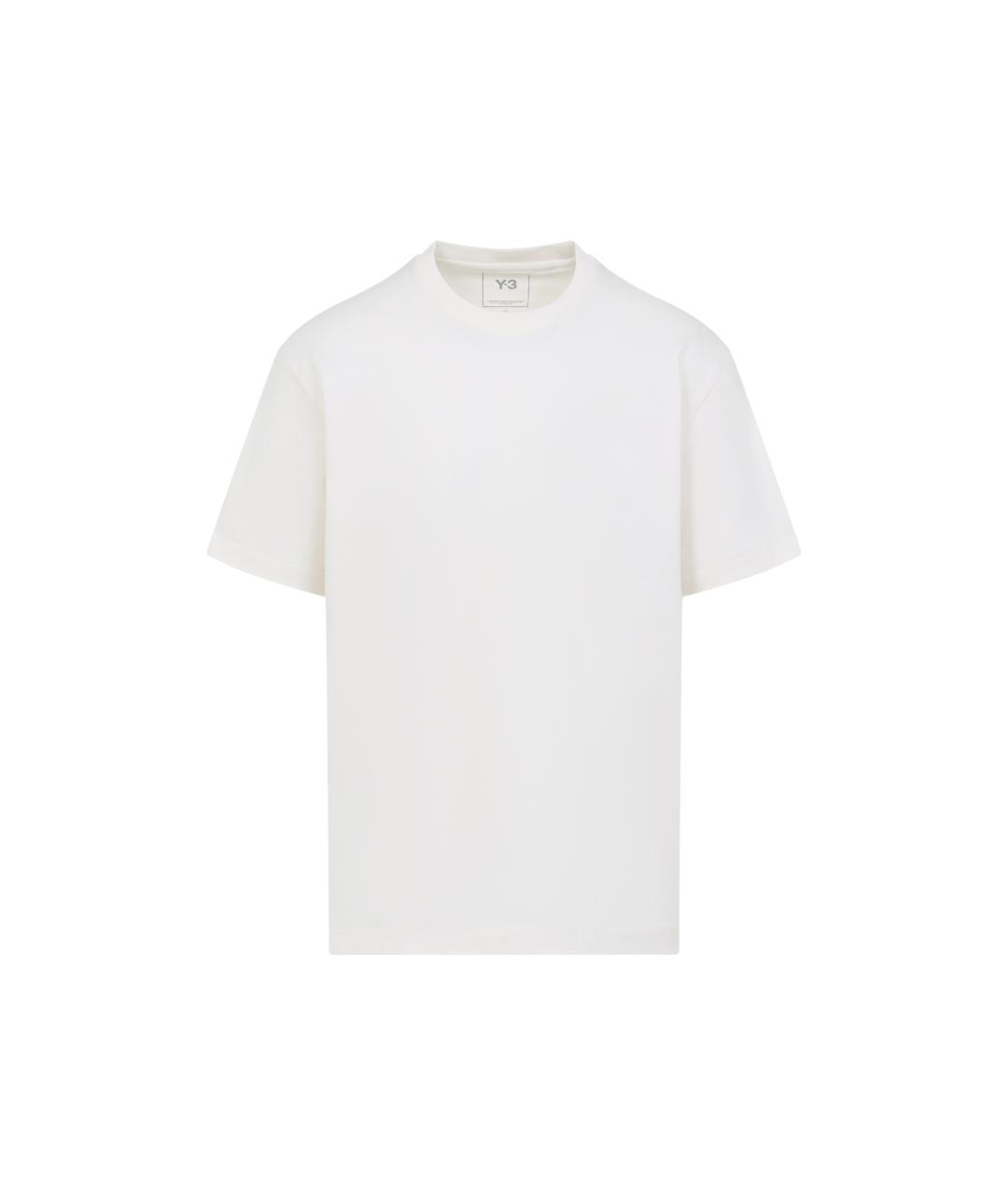 Y-3 Белая хлопковая футболка, фото 1