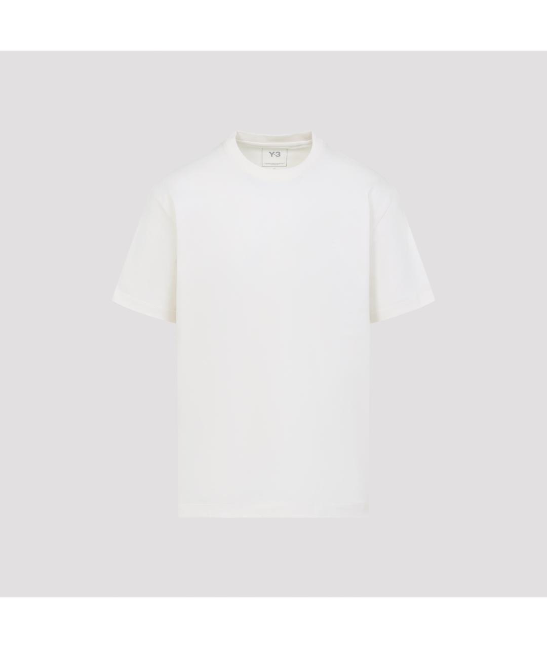 Y-3 Белая хлопковая футболка, фото 2