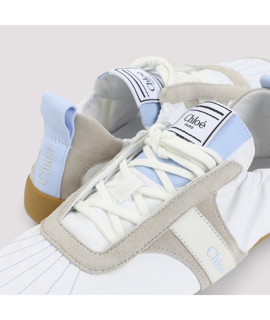 CHLOE Белые текстильные кроссовки, фото 4