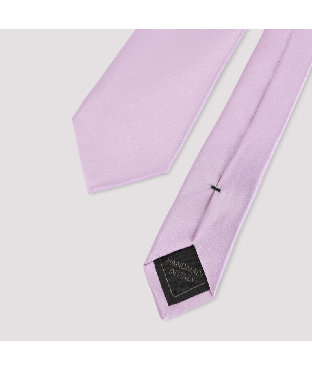 BRIONI Розовый шелковый галстук, фото 3