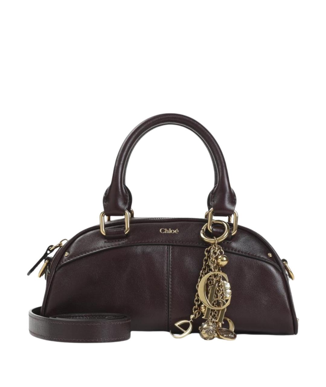 CHLOE Коричневая кожаная сумка тоут, фото 1