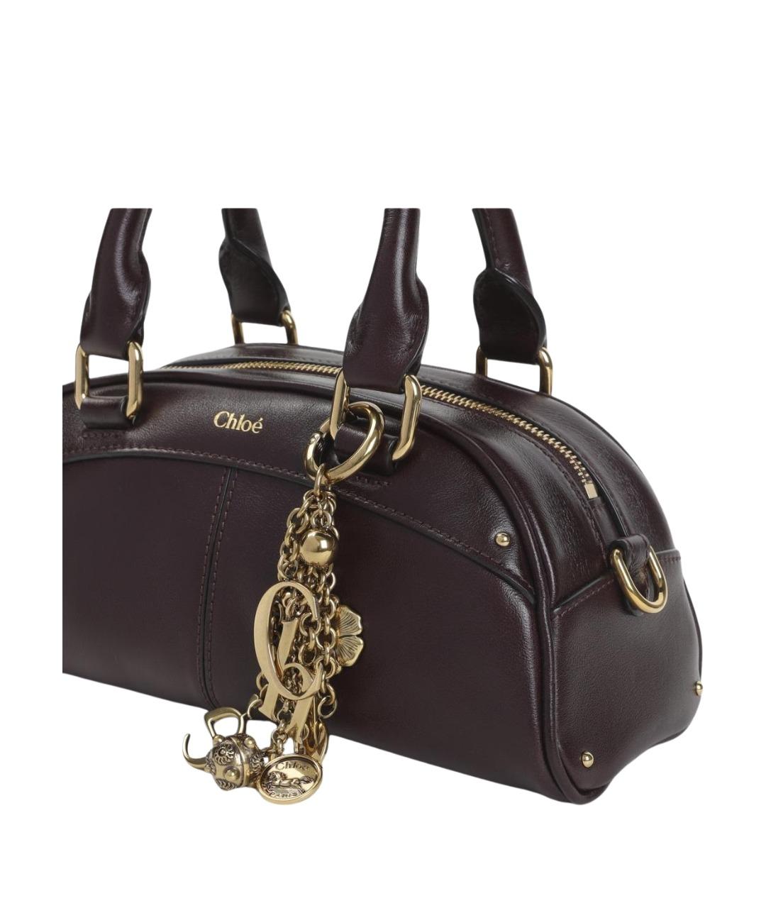 CHLOE Коричневая кожаная сумка тоут, фото 3